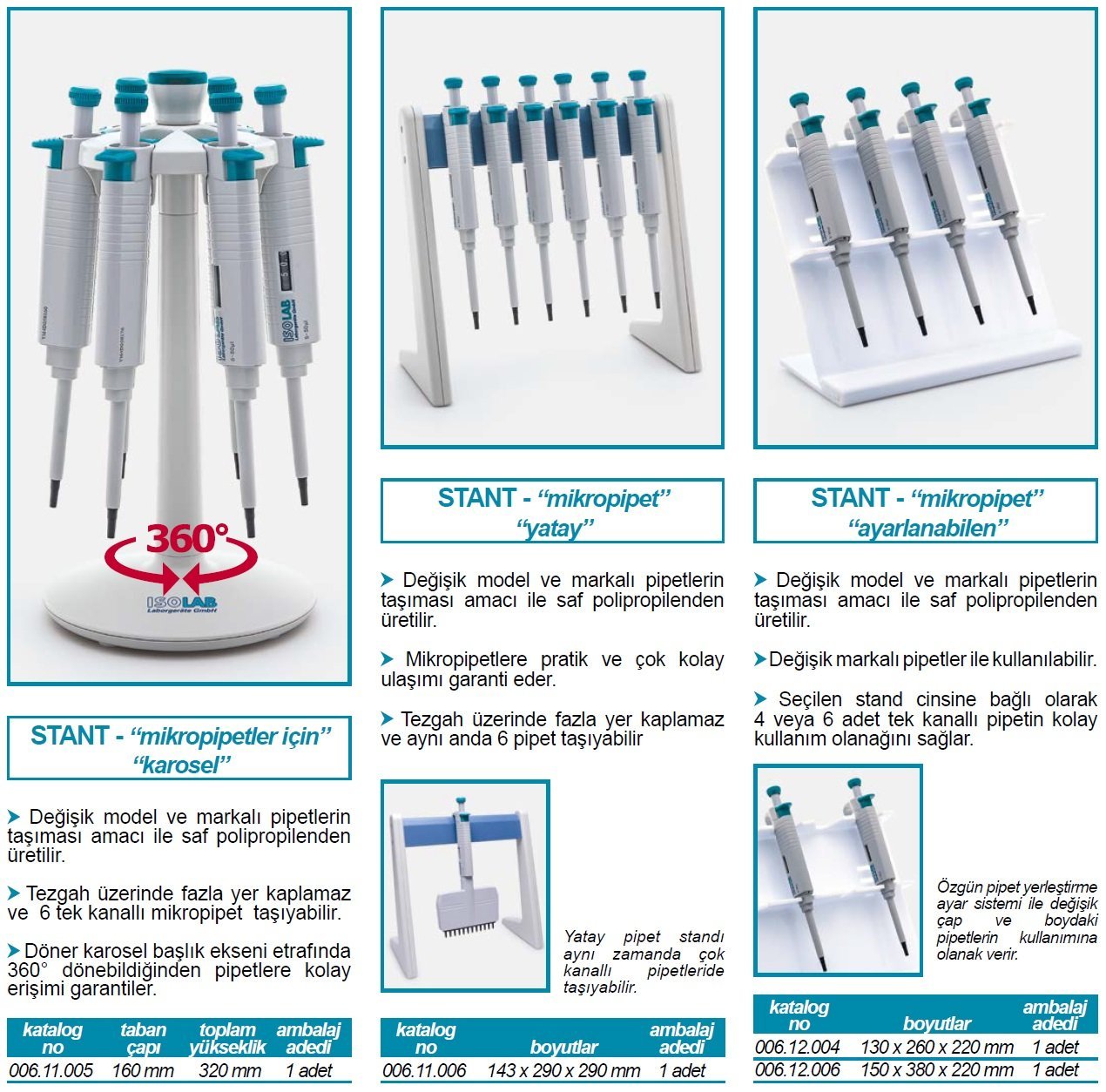 isolab pipet standı