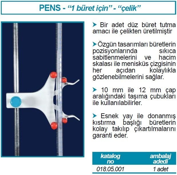 büret pensi metal