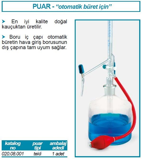 İSOLAB 020.08.001 büret puarı