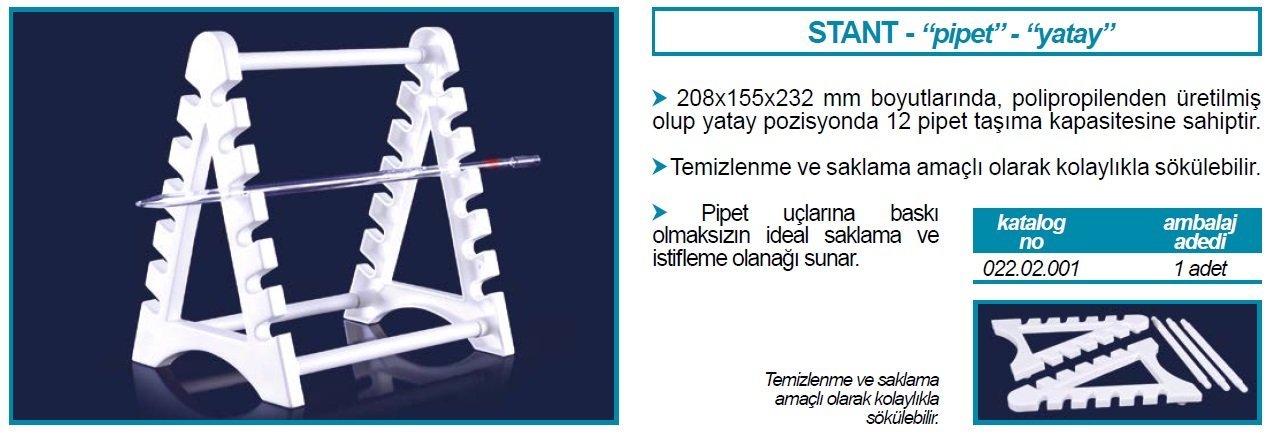 İSOLAB 022.02.001 pipet standı