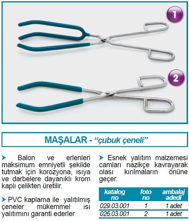 İSOLAB 026.03.001 beher maşası boru çeneli