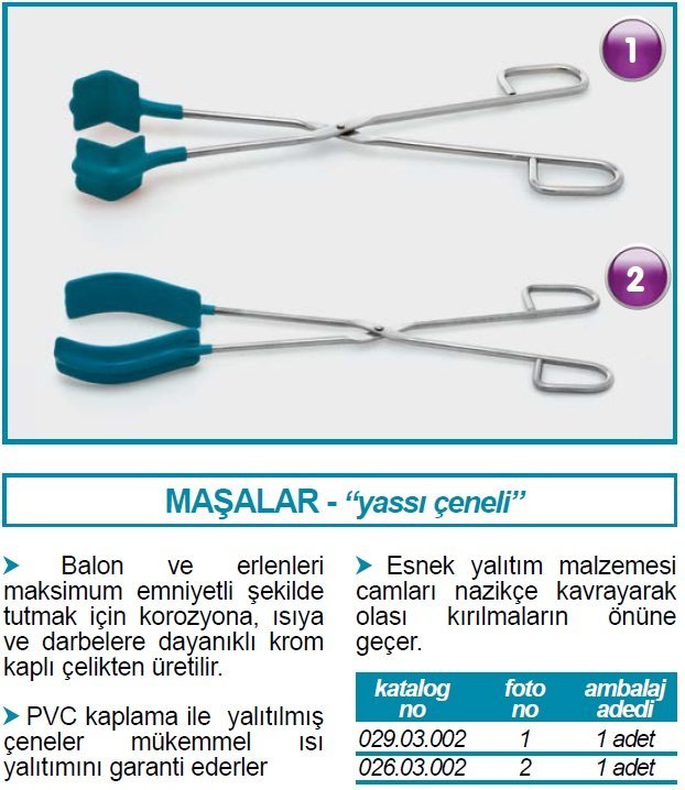 İSOLAB 026.03.002 beher maşası yassı çeneli