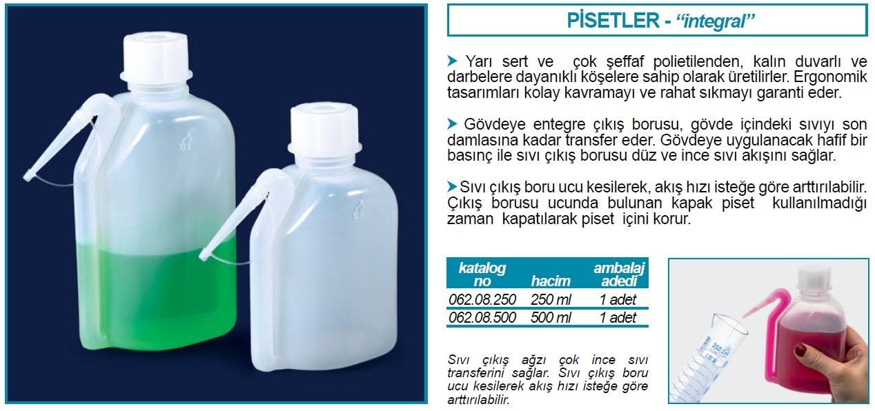 İSOLAB 062.08.250 piset integral